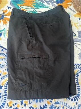 Nike DRI-FIT Black Cargo Skort with Zip Pocket and Swoosh